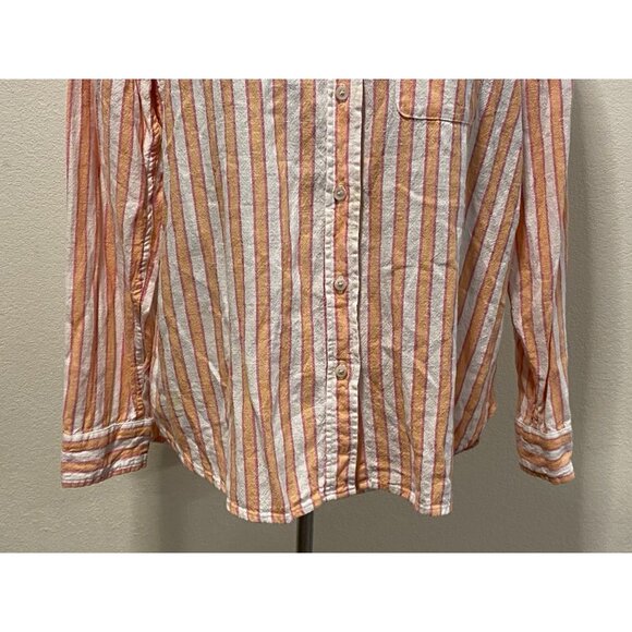 Universal Thread Goods Co. Womens Size S Relaxed Fit Blouse Striped - Picture 3 of 10